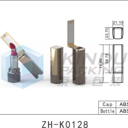Lipstick with flip-up mirror in cap ZH-K0128